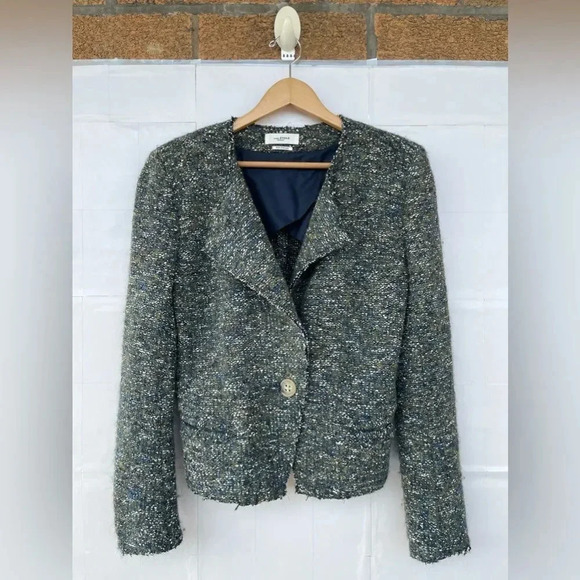 ETOILE ISABEL MARANT Orson Single-Button Tweed Jacket size 40/8 - Picture 6 of 17